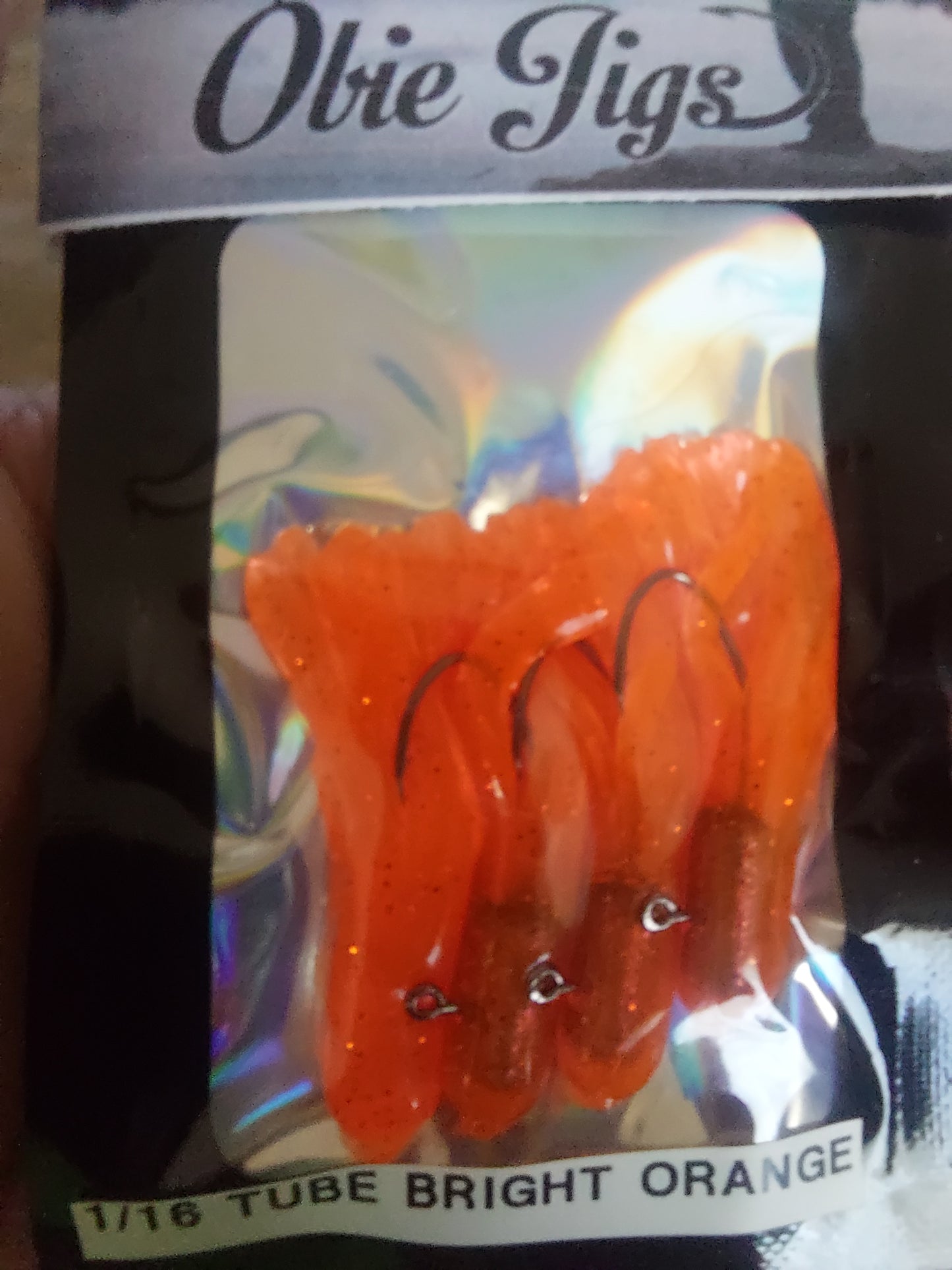 Bright Orange 1.5" Tube Jigs