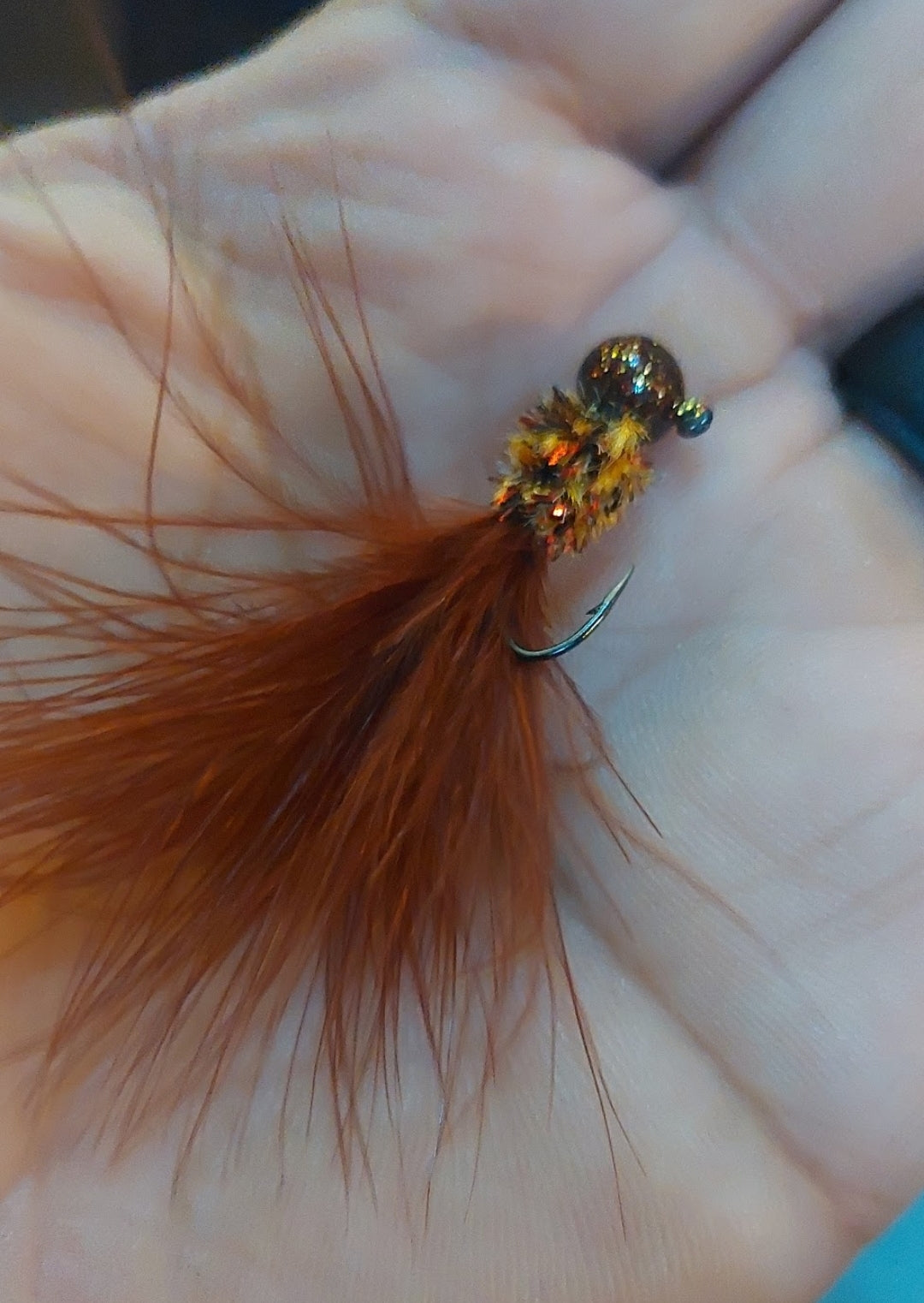 Crazy brown Marabou Jig