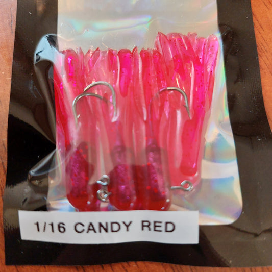 Candy Red 1.5" Tube Jigs