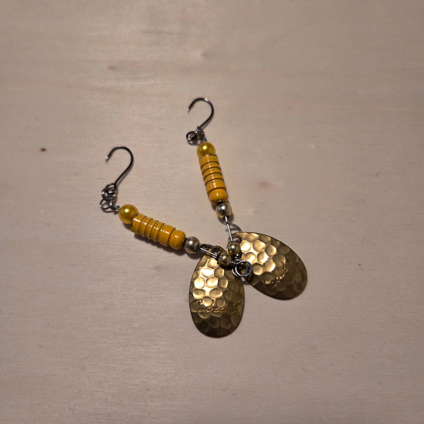Gold Ripple / Yellow Spinner Lure