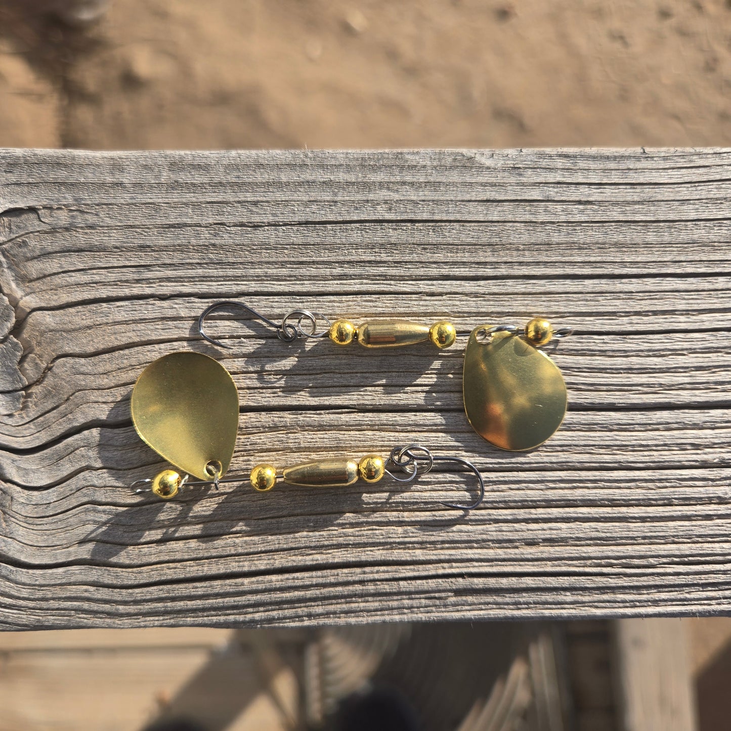 Gold blade Spinner Lure